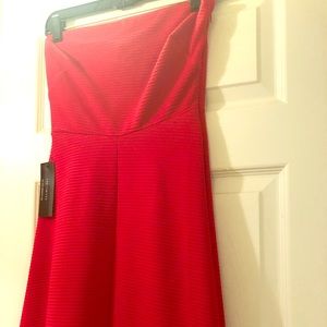 NWT the Limited red strapless dress